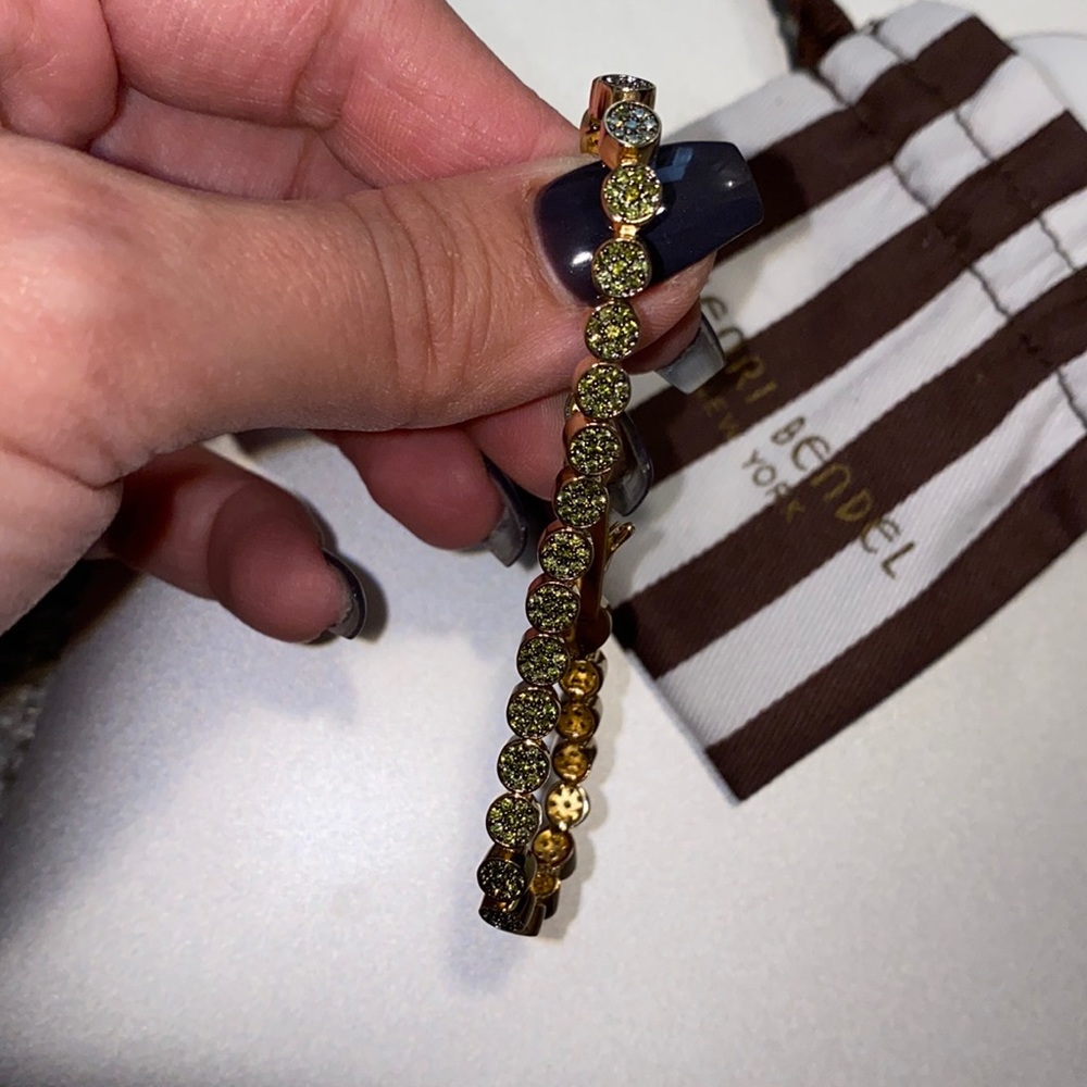Henri Bendel peridot birthstone bracelet